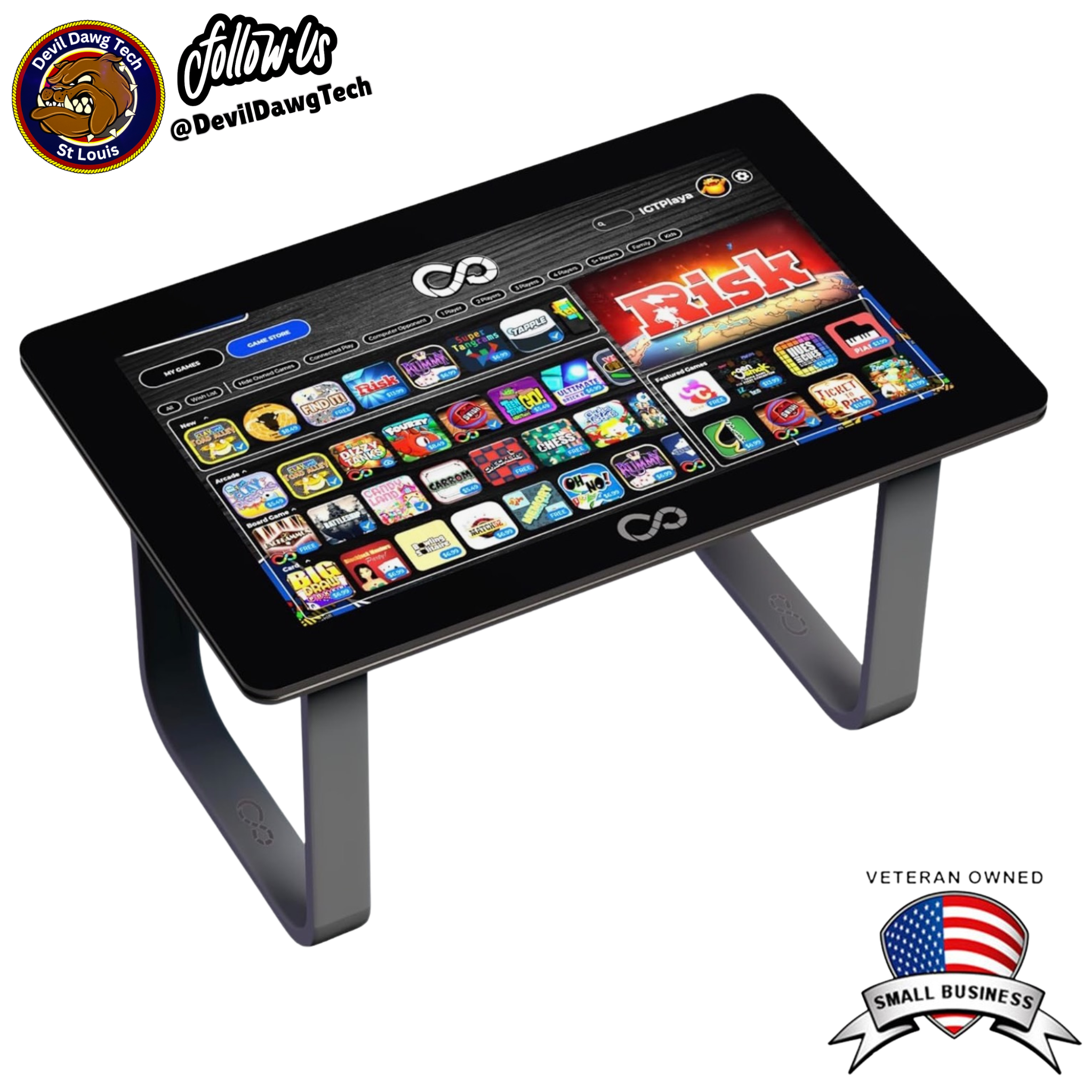 Arcade1Up Infinity Game Table – 32” Digital Board Game Experience