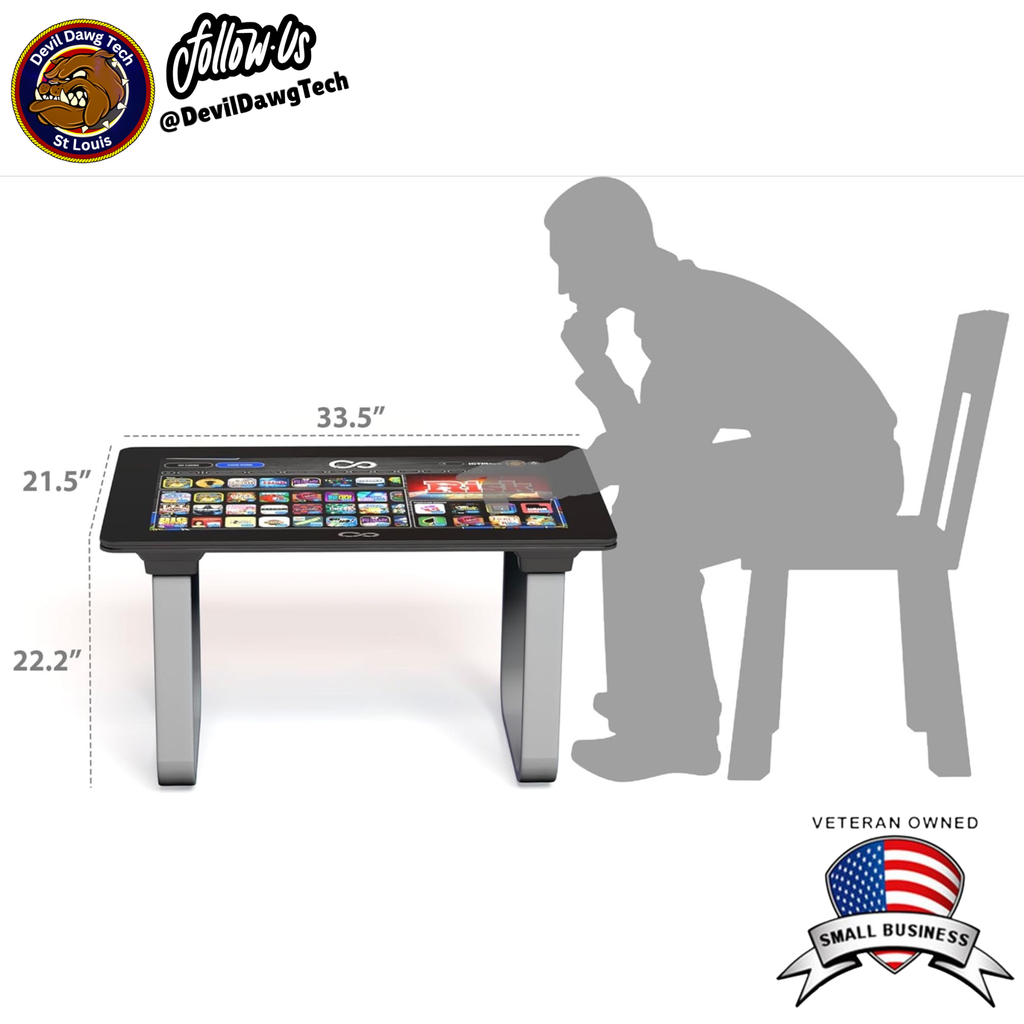 Arcade1Up Infinity Game Table – 32” Digital Board Game Experience