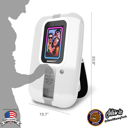 Arcade1Up Touchscreen Photobooth — Filters, Stickers &amp; Instant Prints!