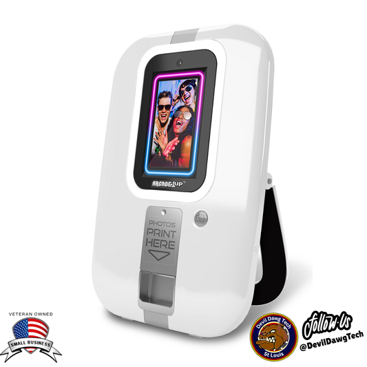 Arcade1Up Touchscreen Photobooth — Filters, Stickers &amp; Instant Prints!