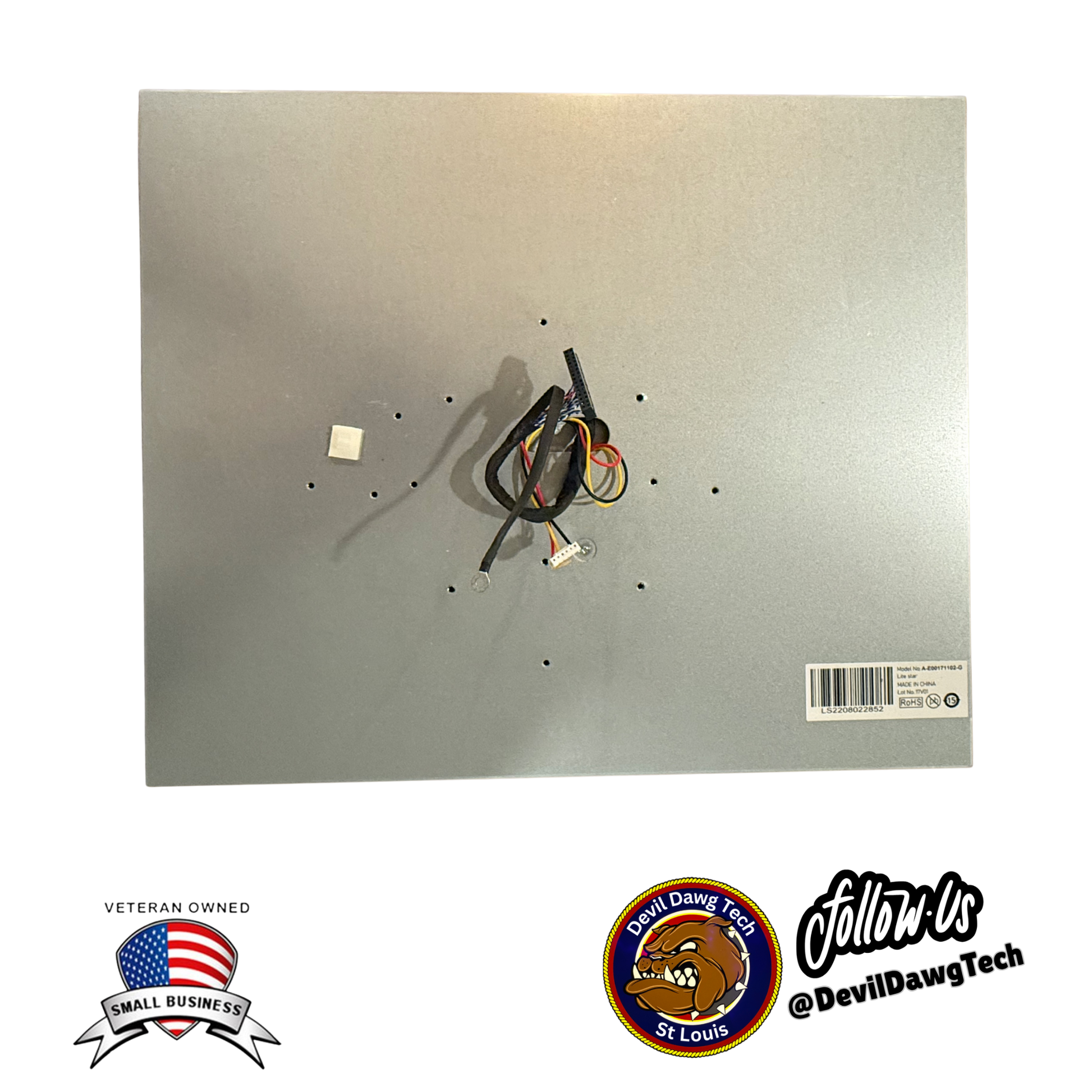 Used Arcade1Up - 17-inch LCD Monitor Assembly17-inch LCD display panel - Model: A-E00171102-G back view showing connections.