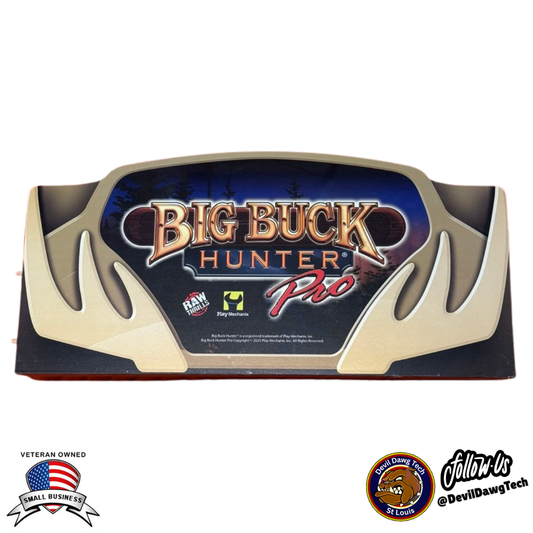 Arcade1Up Big Buck Hunter Pro — Front Sign Replacement