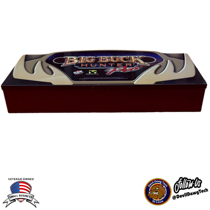 Arcade1Up Big Buck Hunter Pro front sign replacement, genuine OEM part