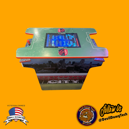 CUSTOM STL CITY SC ARCADE COCKTAIL TABLE – ONE OF A KIND!