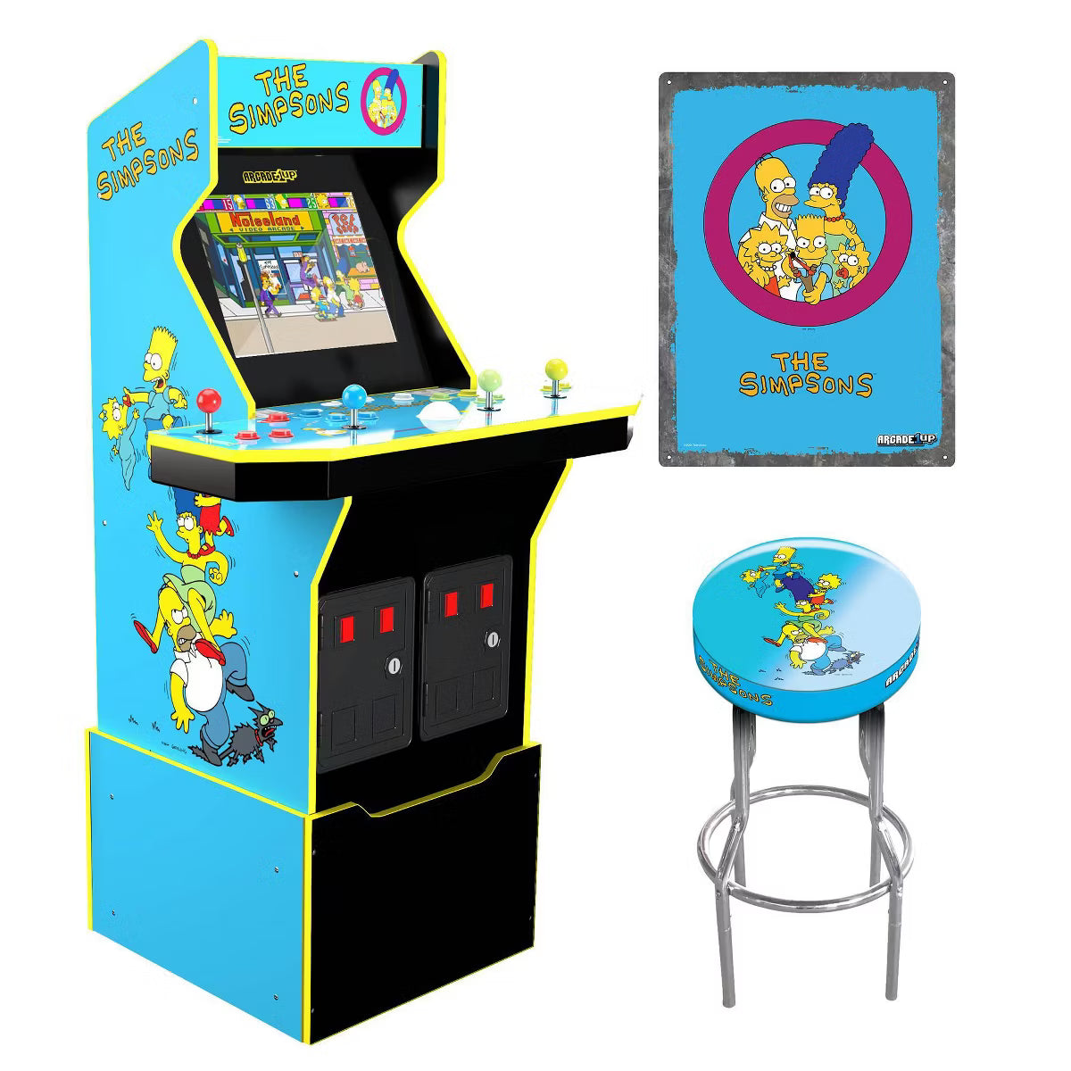 Arcade1Up – The Simpsons™ Arcade Cabinet with Wi-Fi & Bowling