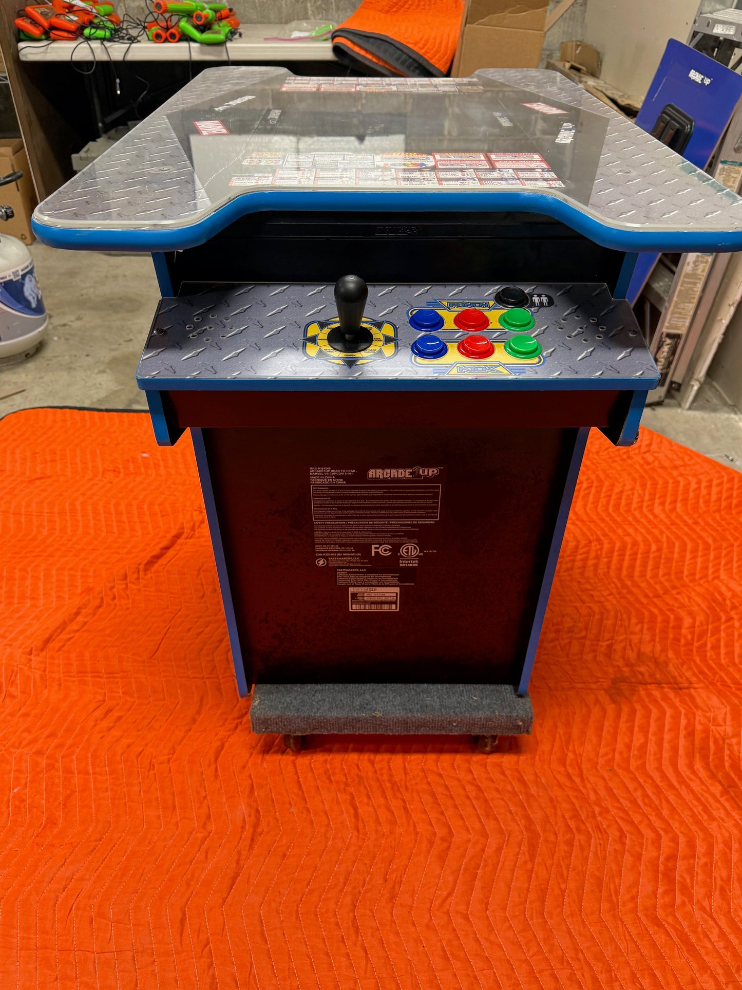 Arcade1Up Marvel vs Capcom Head-to-Head Arcade Table — 8 Games, 2 Players (Like New)