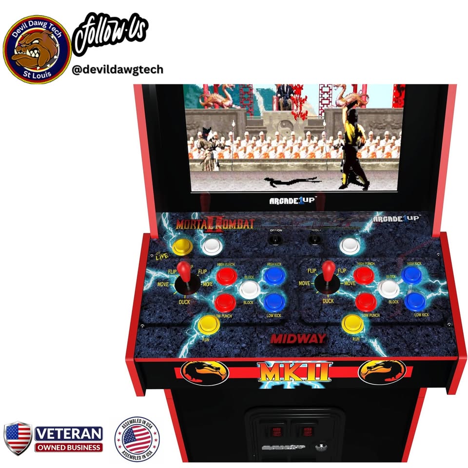 Arcade1Up Mortal Kombat II Deluxe Arcade Game – Reconditioned