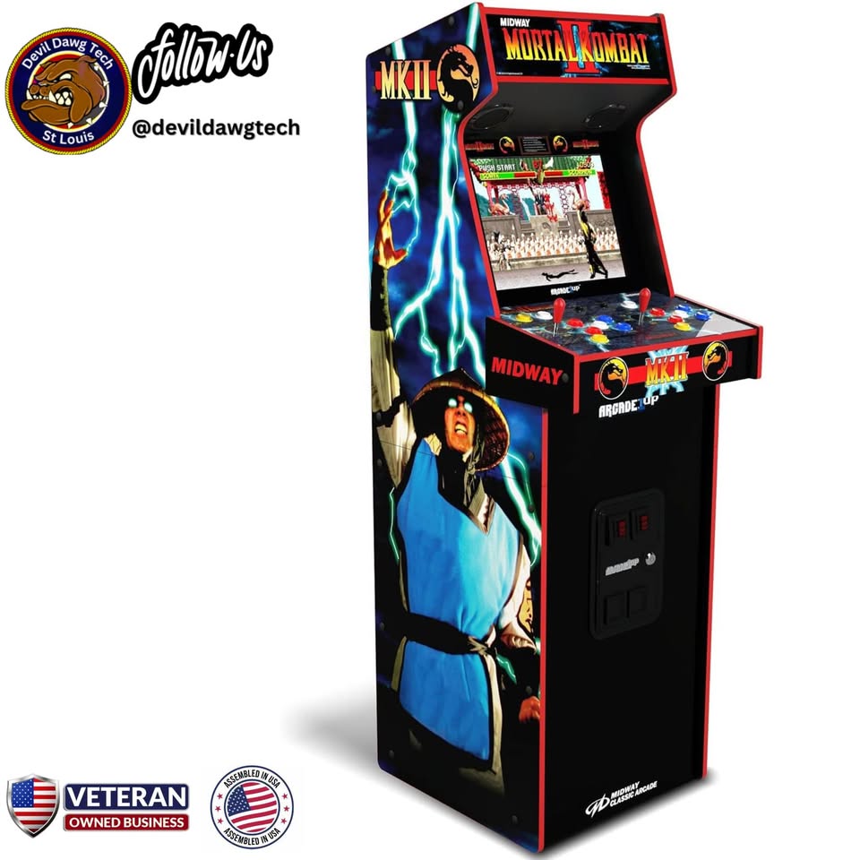 Arcade1Up Mortal Kombat II Deluxe Arcade Game – Reconditioned