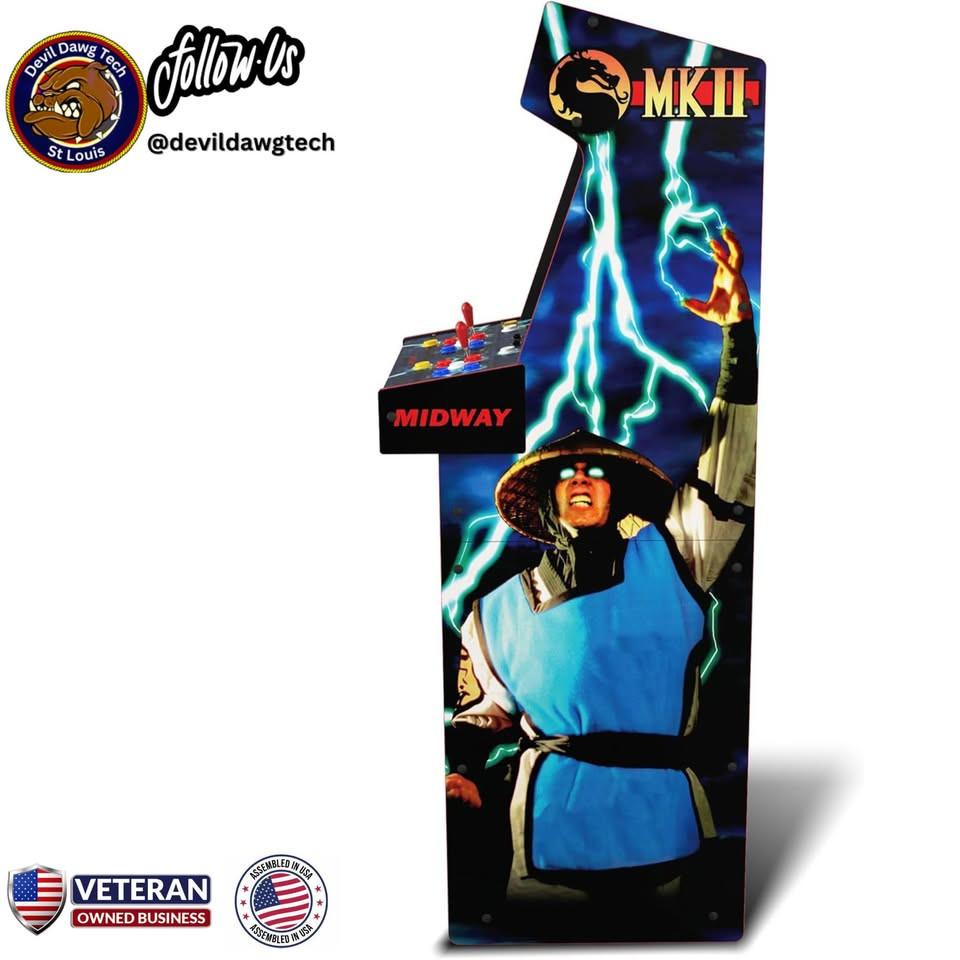 Arcade1Up Mortal Kombat II Deluxe Arcade Game – Reconditioned