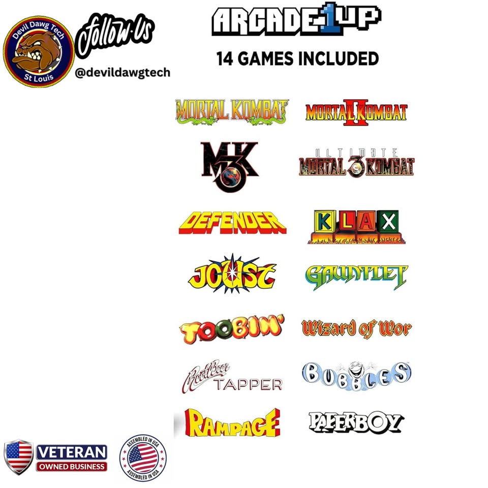 Arcade1Up Mortal Kombat II Deluxe Arcade Game – Reconditioned