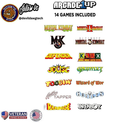 Arcade1Up Mortal Kombat II Deluxe Arcade Game – Reconditioned