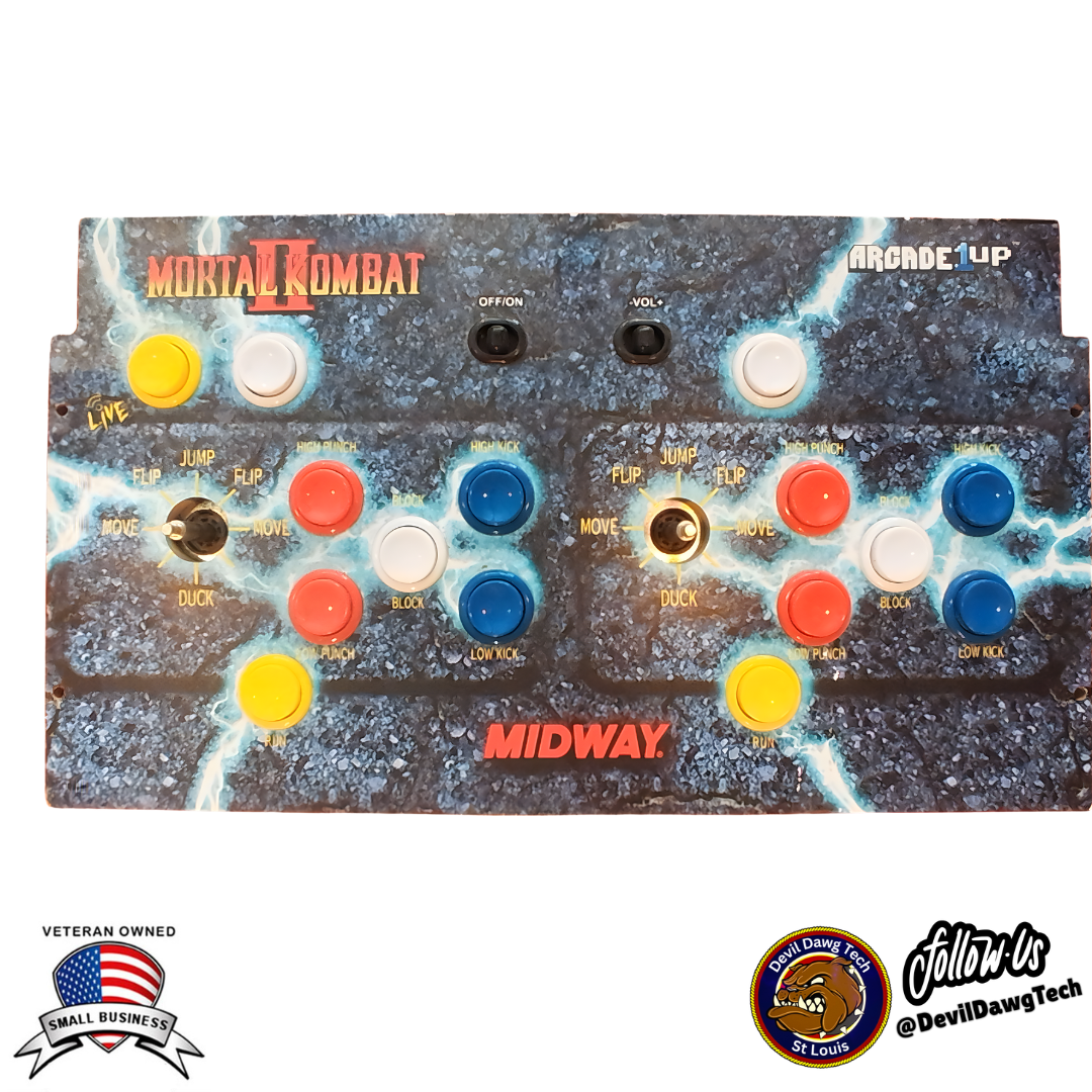 Arcade1Up Mortal Kombat II Control Deck — Replacement Part, Tested & Working