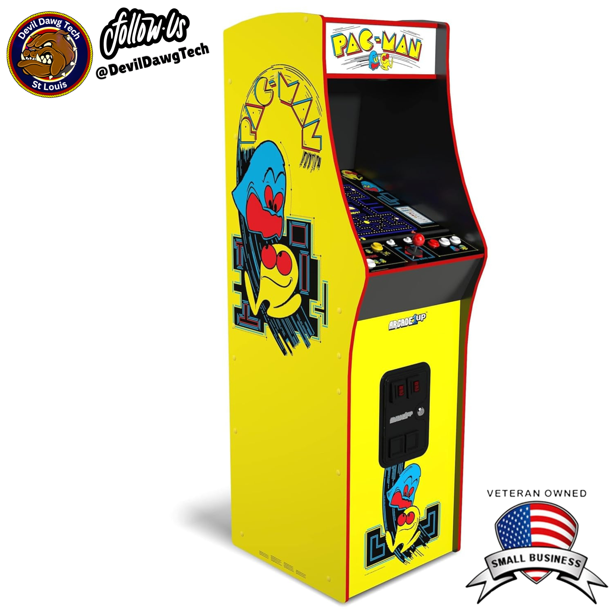 Reconditioned - Arcade1Up PAC-MAN Deluxe Arcade Machine