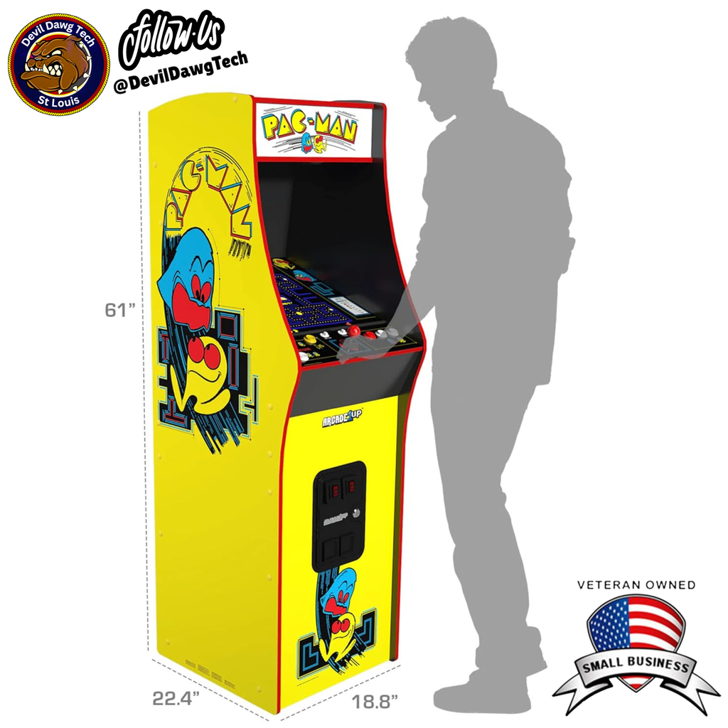 Reconditioned - Arcade1Up PAC-MAN Deluxe Arcade Machine
