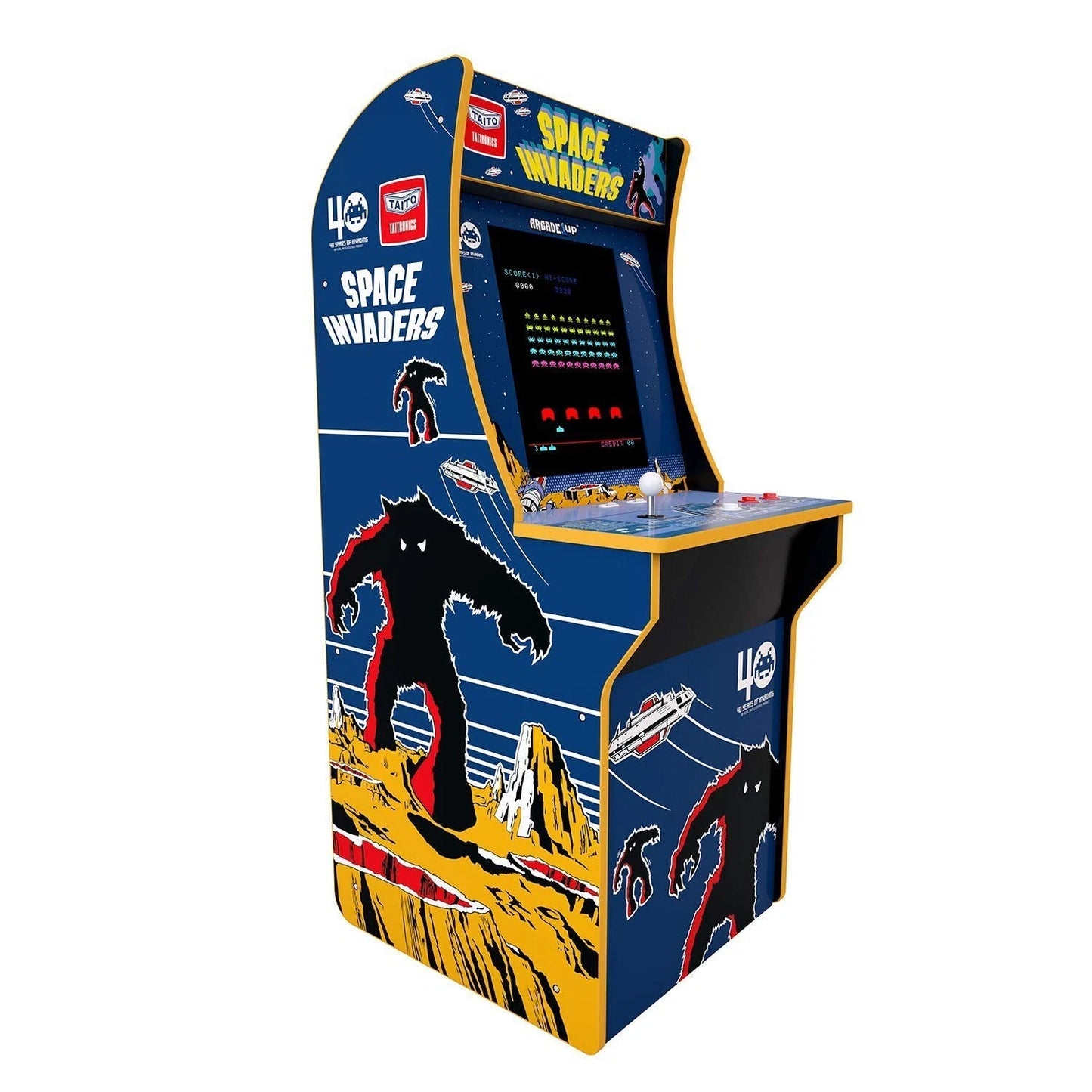 Rare - Arcade1Up Space Invaders 3/4 Scale Upright Arcade Cabinet – 2 Games in 1